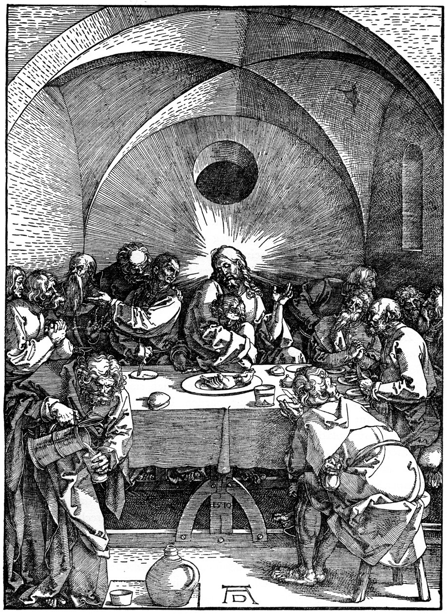 Den sista måltiden från serien Great Passion, c1510, 1936 av Albrecht Dürer