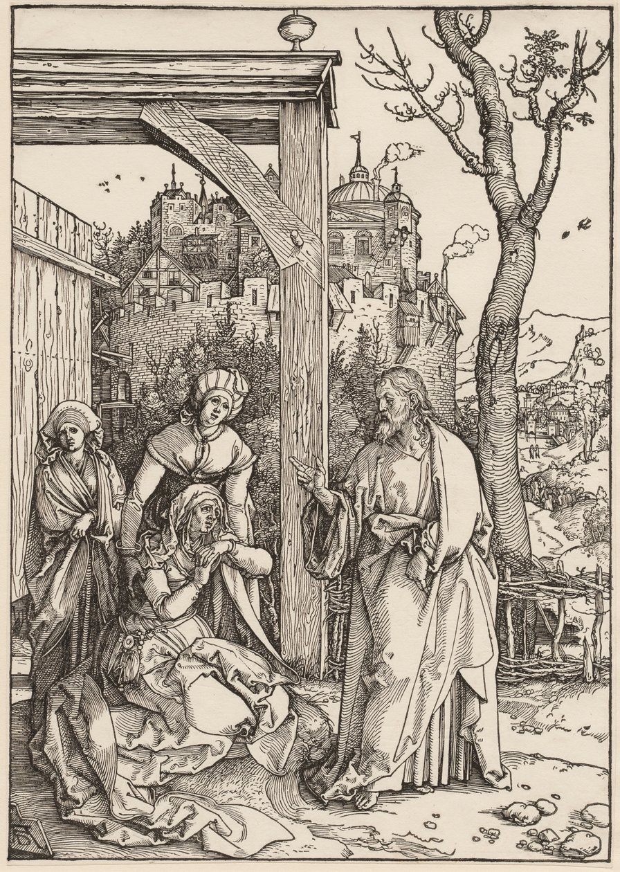 Jungfru Marias liv: Kristus tar avsked från sin mor av Albrecht Dürer
