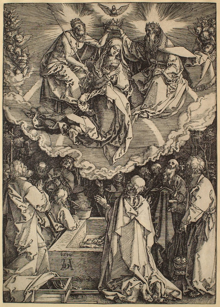 Jungfru Marias liv: Jungfru Marias himmelsfärd och kröning av Albrecht Dürer