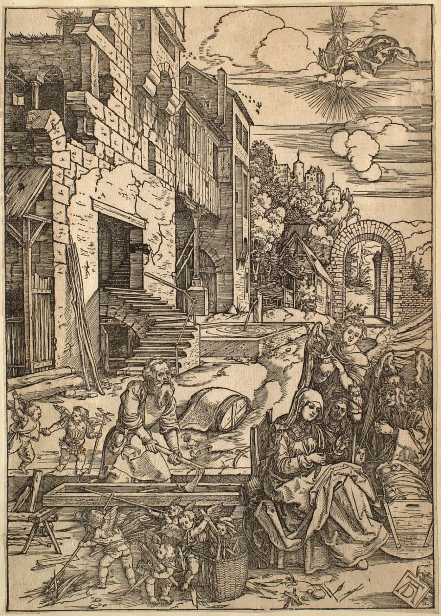 Jungfruns liv: Den heliga familjens vistelse i Egypten av Albrecht Dürer