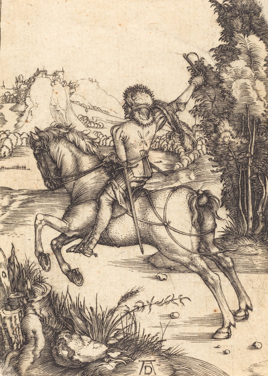 Den lilla kuriren, ca. 1496. av Albrecht Dürer