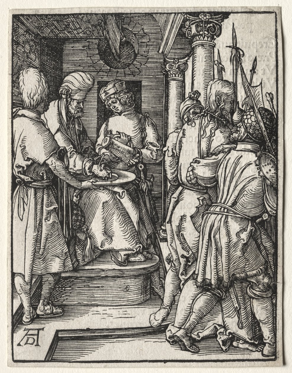 Den lilla passionen: Pilatus tvättar händerna av Albrecht Dürer