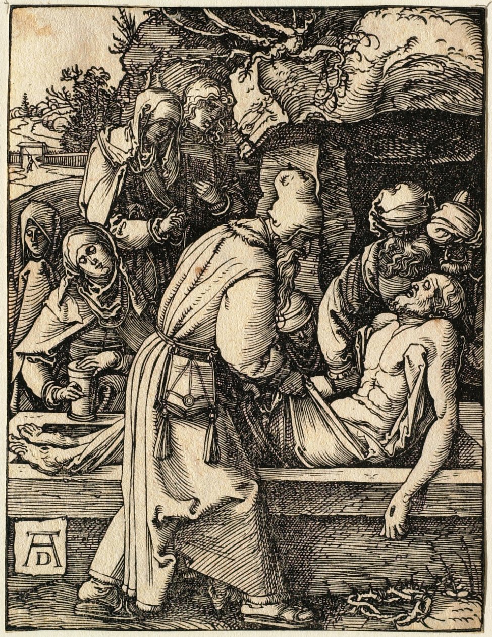 Lilla passionssviten: Nedtagandet från korset av Albrecht Dürer