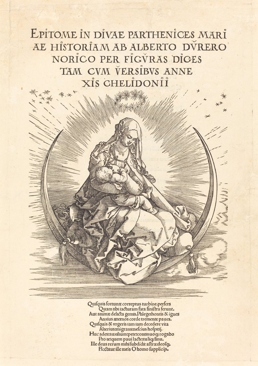 Madonnan på halvmånen av Albrecht Dürer