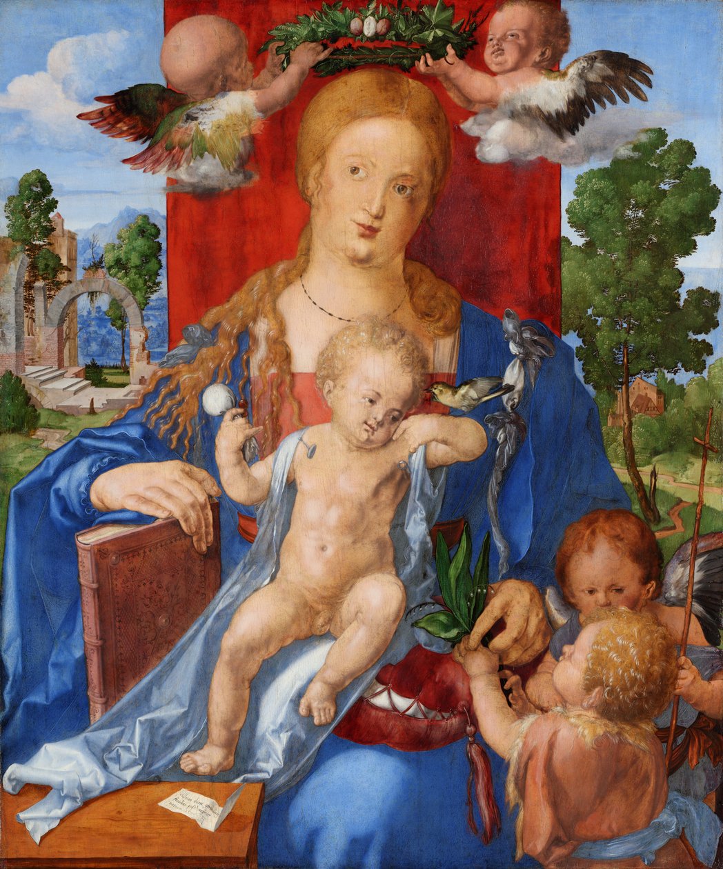 Madonnan med siskin av Albrecht Dürer