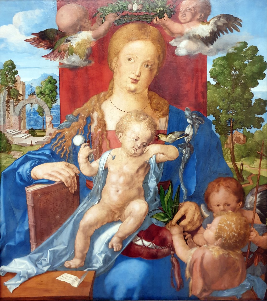 Madonnan med siskin av Albrecht Dürer