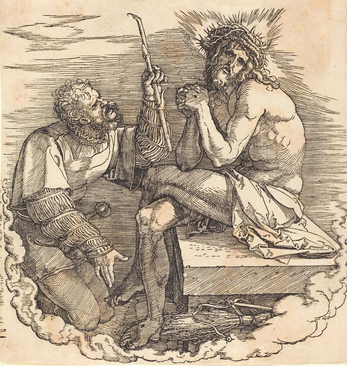 Sorgernas man hånad av en soldat, troligen 1511. av Albrecht Dürer