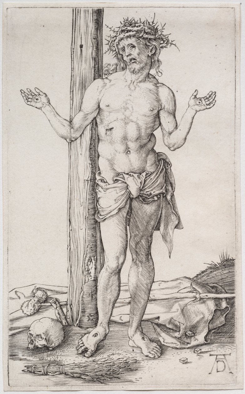 Sorgernas man stående, med upphöjda händer av Albrecht Dürer