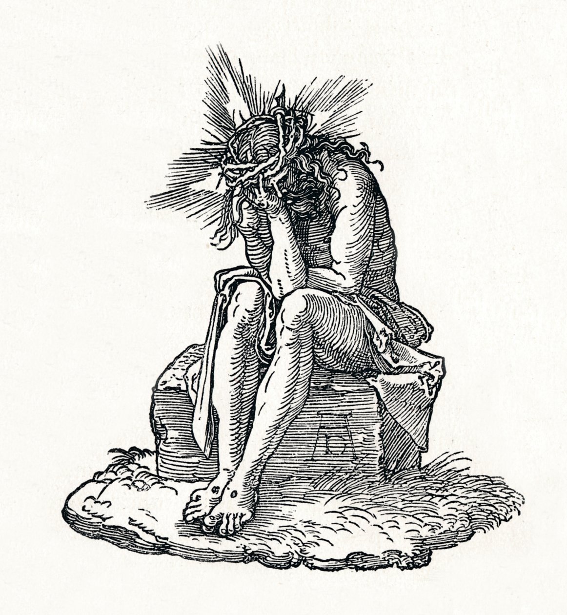 Sorgernas man. Titelsida till Small Passion., c1511, 1906 av Albrecht Dürer