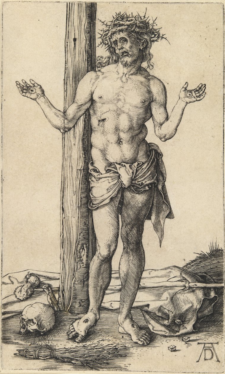 Sorgernas man med utsträckta armar av Albrecht Dürer