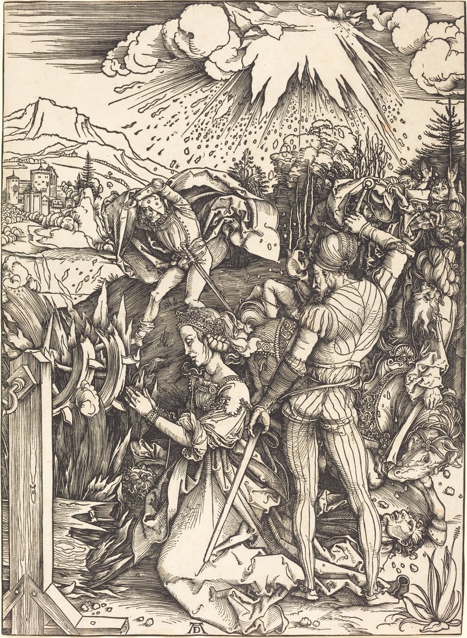 Sankta Katarinas martyrskap av Albrecht Dürer
