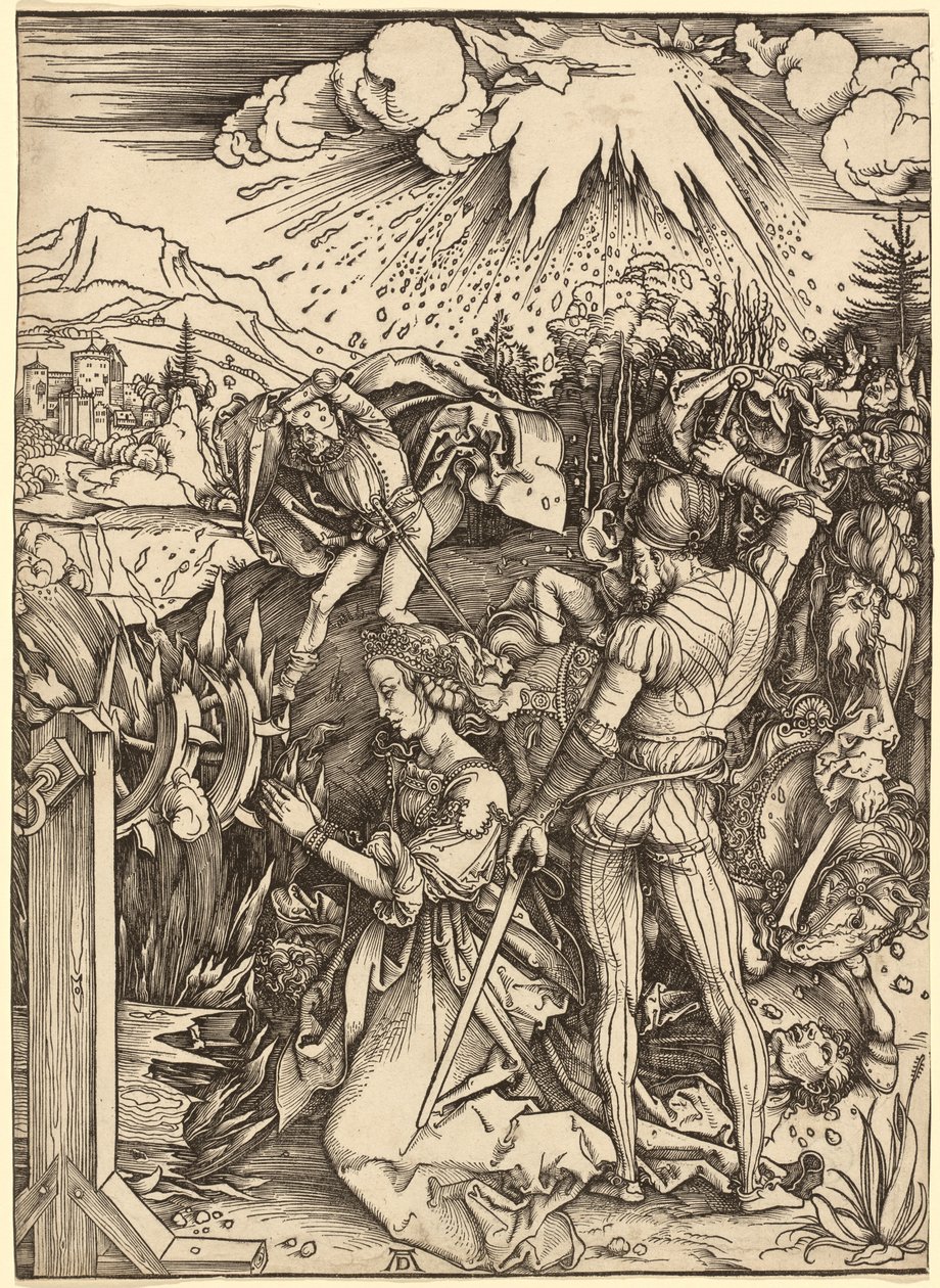 Sankta Katarinas martyrskap av Albrecht Dürer