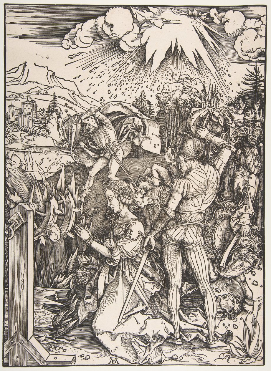 Den heliga Katarinas martyrium av Albrecht Dürer