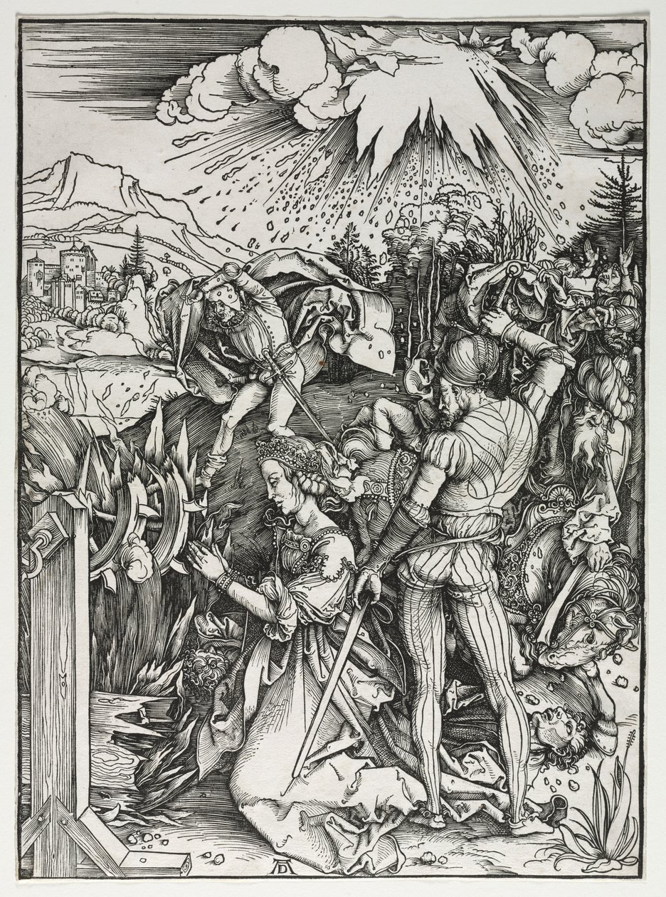 Sankta Katarina av Alexandrias martyrskap av Albrecht Dürer