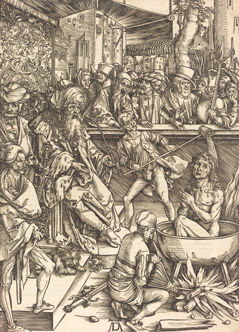 Sankt Johannes martyrskap, troligen ca. 14961498. av Albrecht Dürer