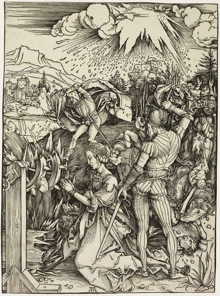 Den heliga Katarinas martyrskap av Albrecht Dürer