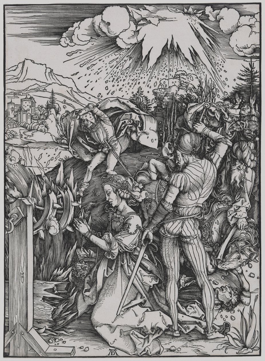 Heliga Katarinas martyrdöd av Albrecht Dürer