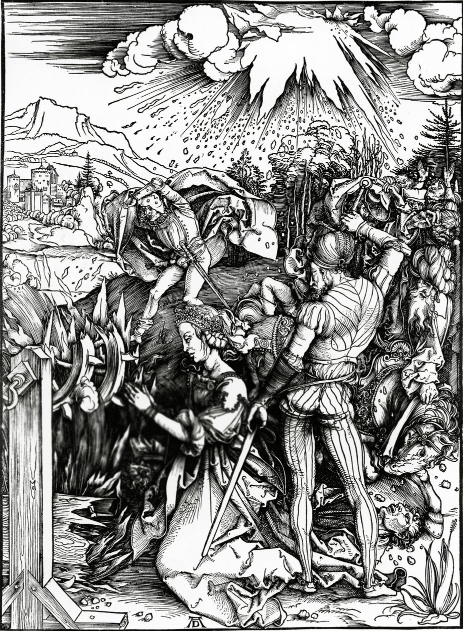 Den heliga Katarinas martyrskap av Albrecht Dürer