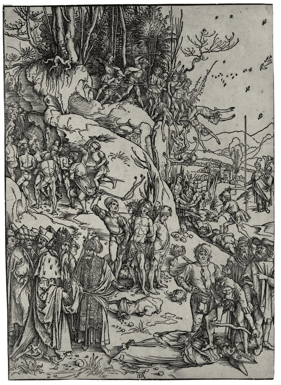 De tiotusenas martyrskap, 1497 av Albrecht Dürer