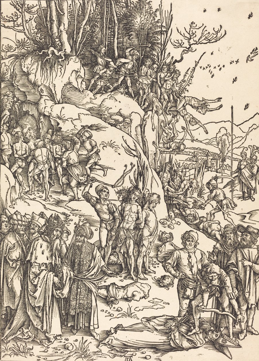De tiotusenas martyrskap, ca. 14961497. av Albrecht Dürer