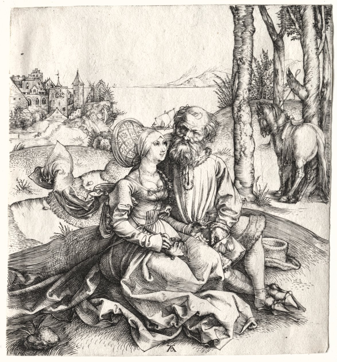 Erbjudandet om kärlek (eller det illa sorterade paret) av Albrecht Dürer
