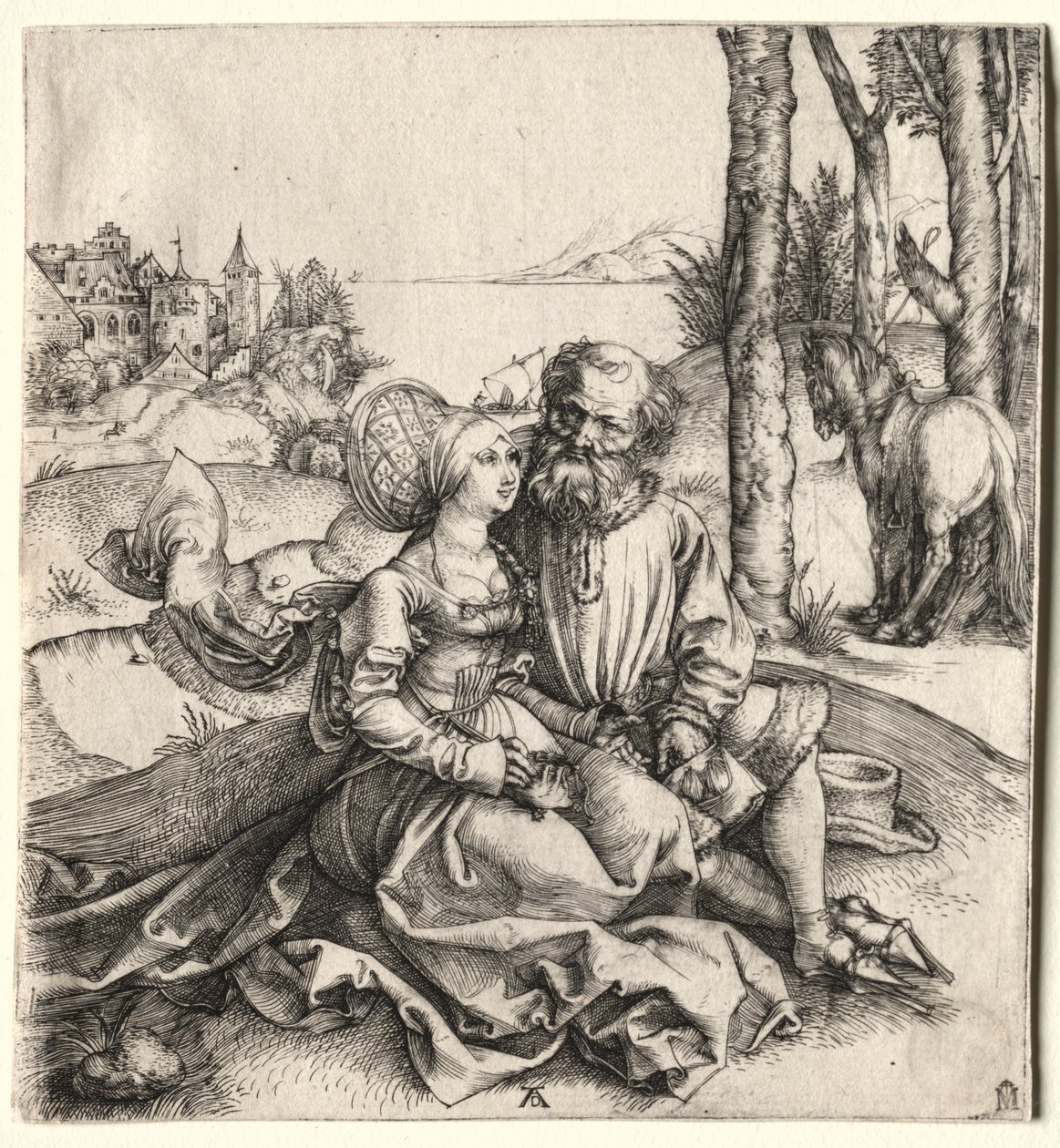Erbjudandet om kärlek (eller det illasorterade paret) av Albrecht Dürer