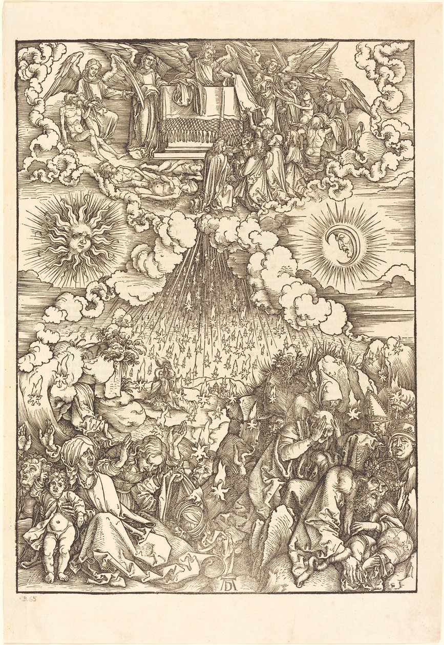 Öppnandet av det femte och sjätte inseglet av Albrecht Dürer