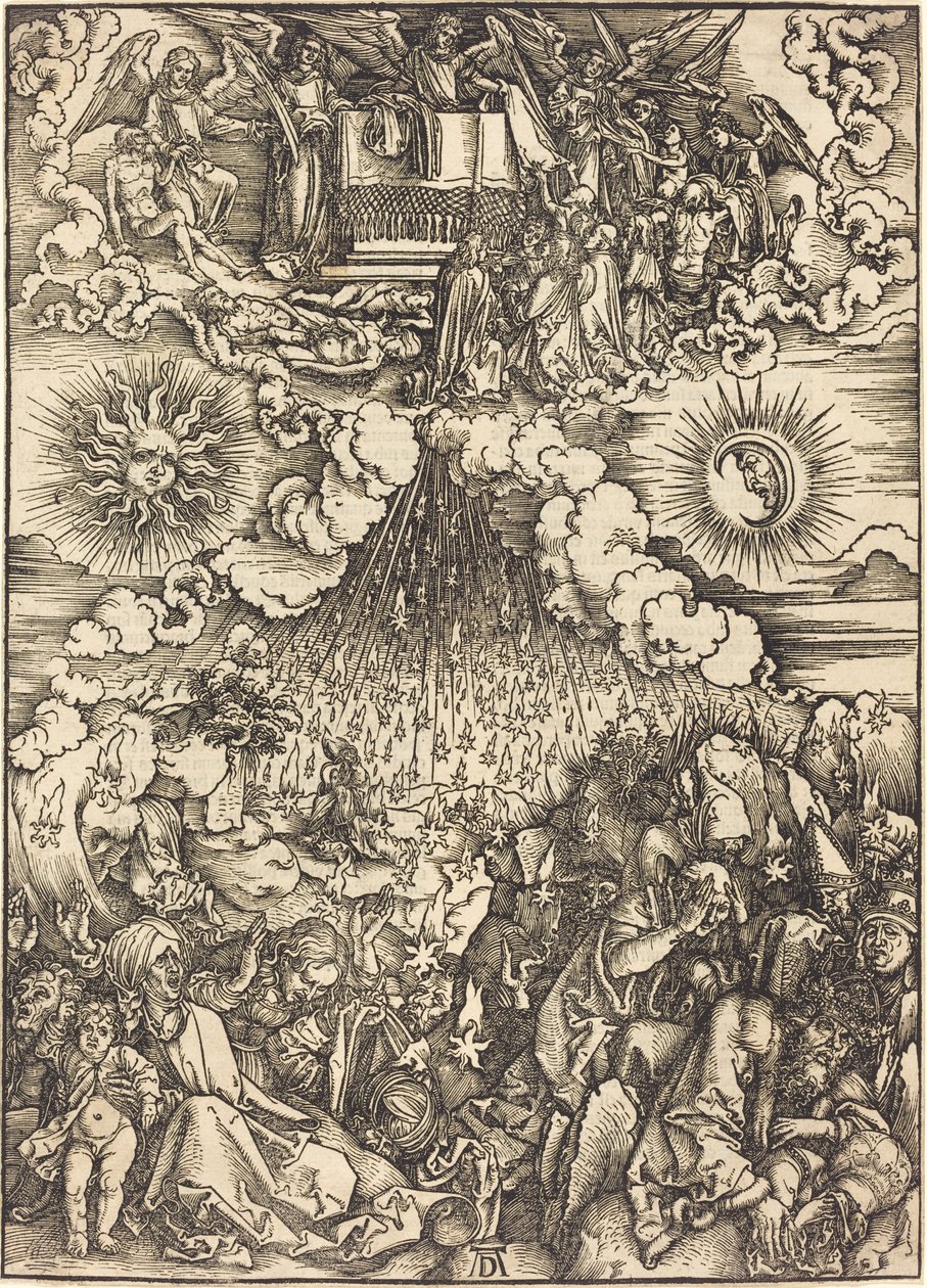 Öppnandet av det femte och sjätte inseglet av Albrecht Dürer