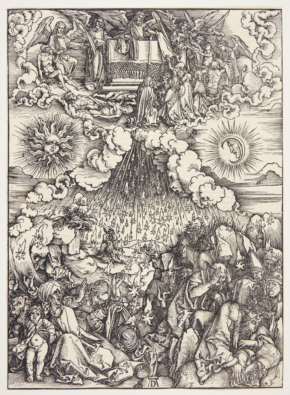 Öppnandet av det femte och sjätte inseglet av Albrecht Dürer