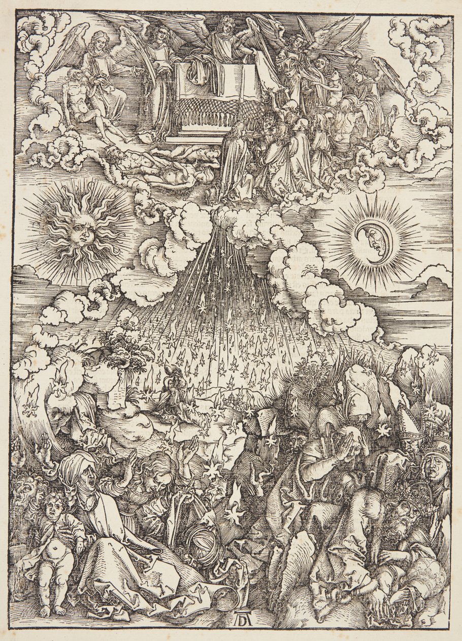 Öppnandet av det femte och sjätte inseglet av Albrecht Dürer