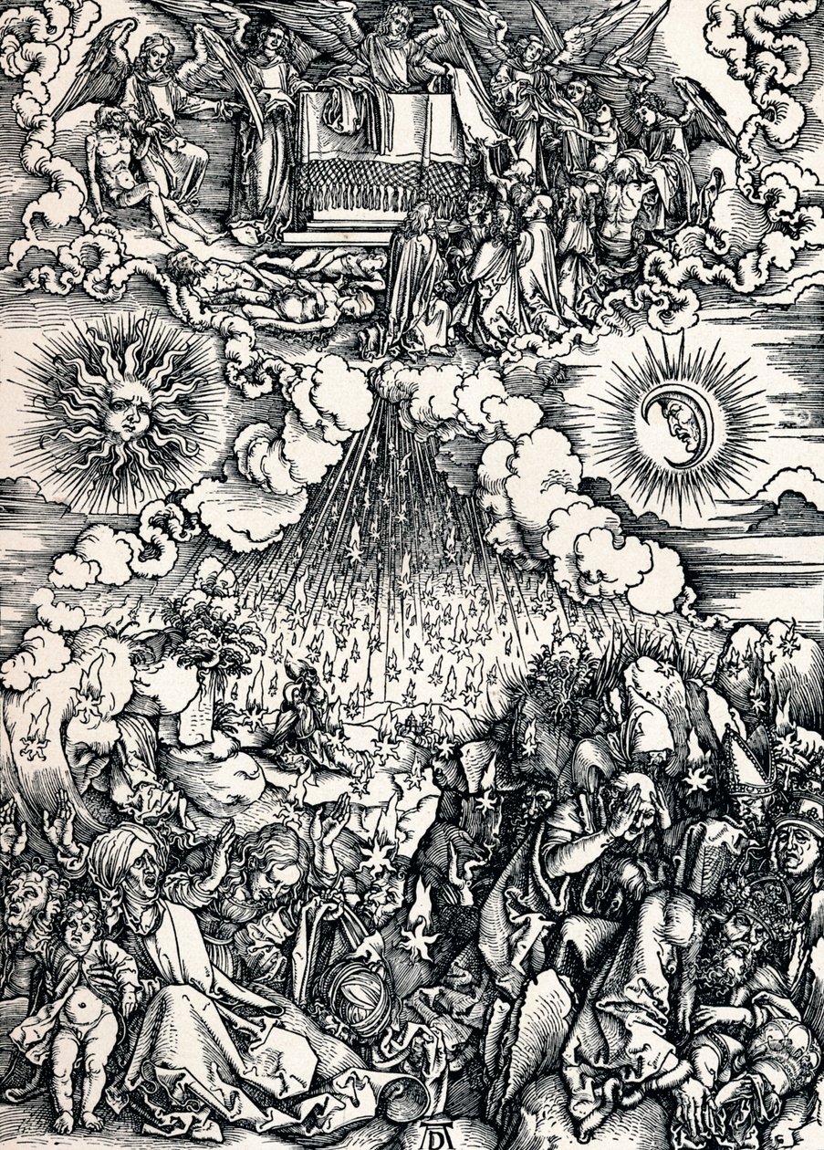 Öppnandet av det femte och sjätte inseglet, 1498 1906 av Albrecht Dürer