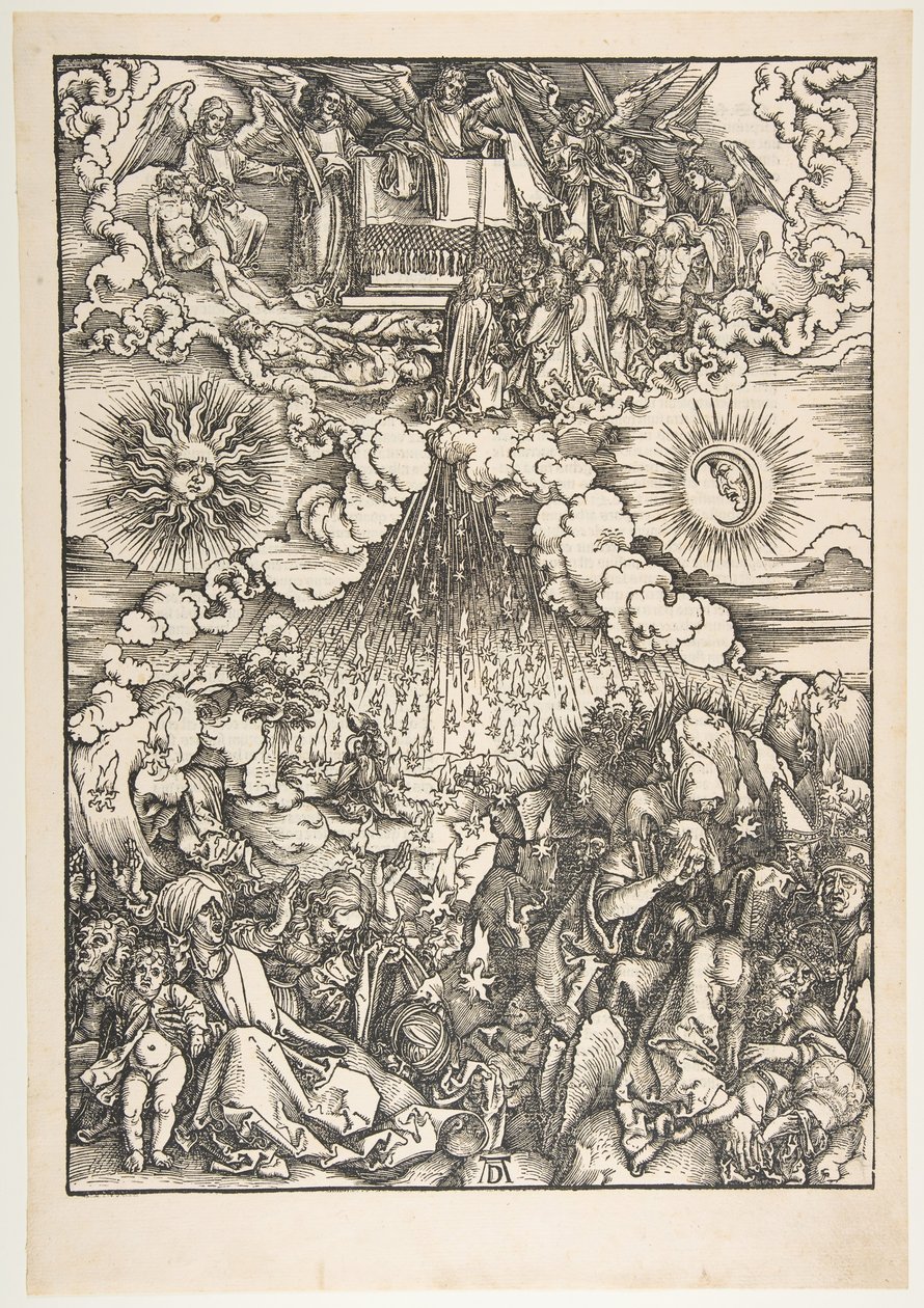 Öppnandet av det femte och sjätte inseglet, från Apocalypse.n.d. av Albrecht Dürer