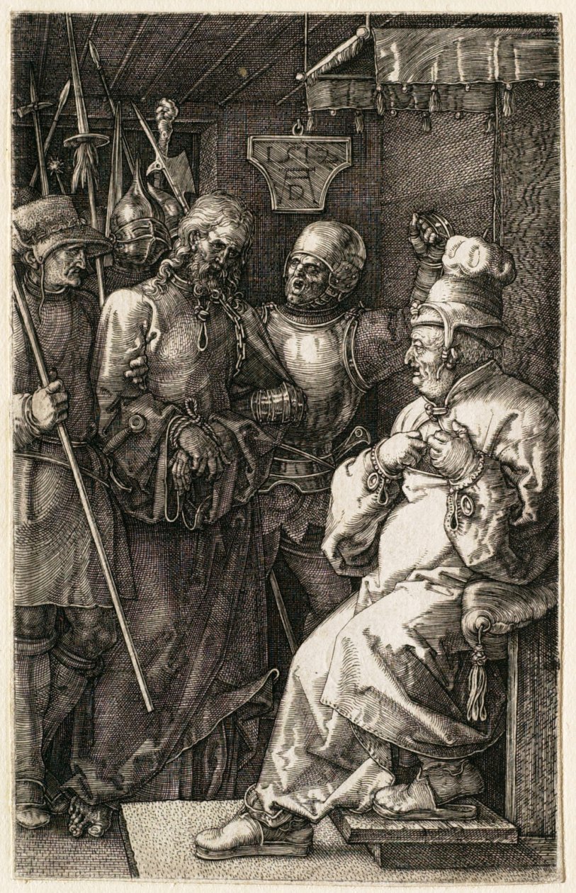 Passionen: Kristus inför Kajafas av Albrecht Dürer