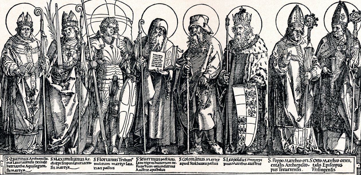 Österrikes skyddshelgon, 1515 1906 av Albrecht Dürer