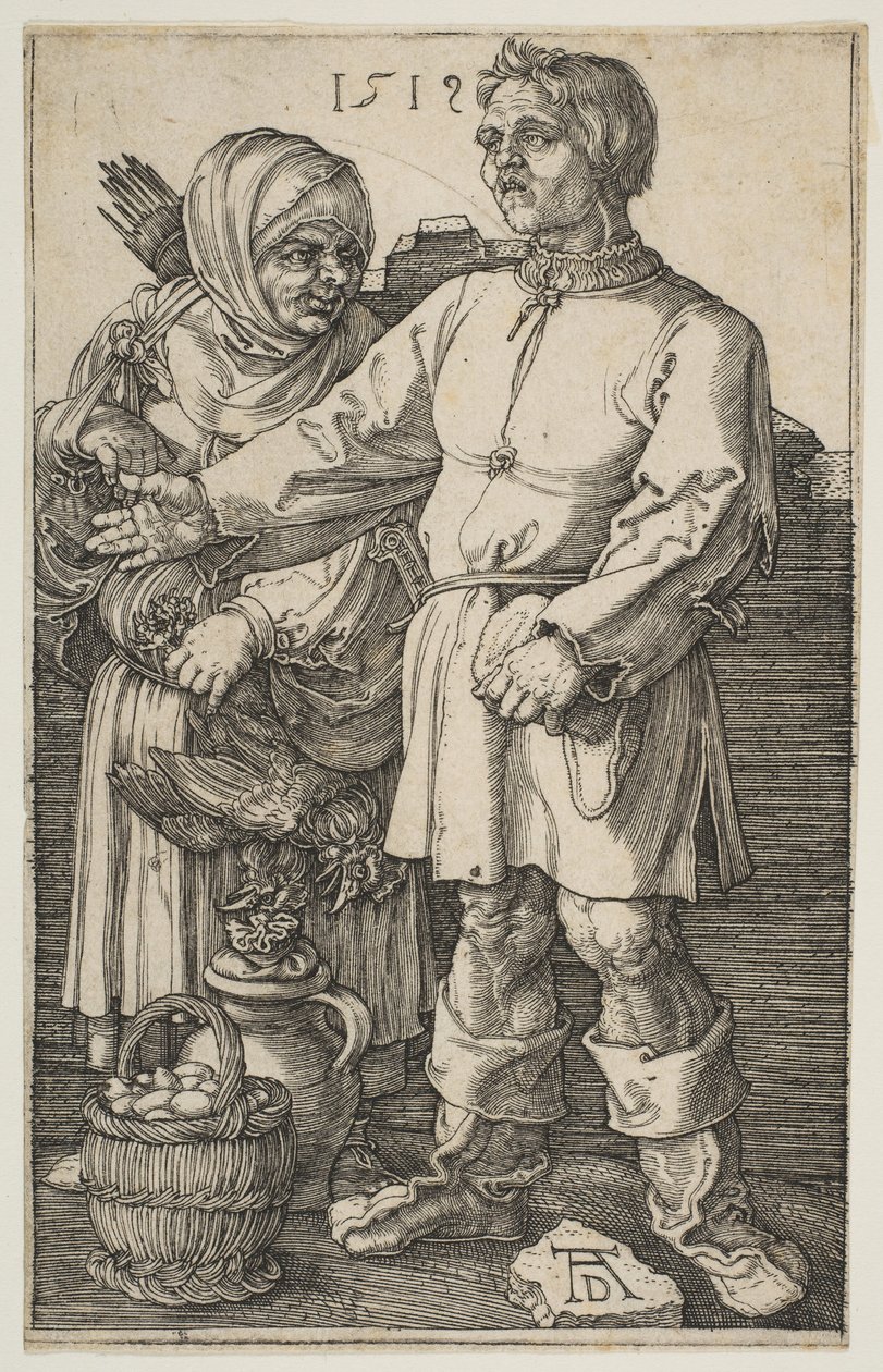 Bondeparet på marknaden, 1519. av Albrecht Dürer