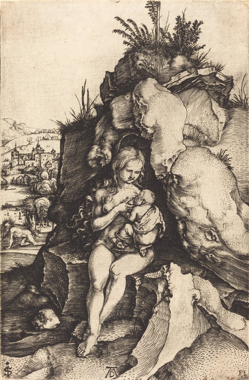 Sankt Johannes Chrysostoms botgöring, ca. 1497. av Albrecht Dürer