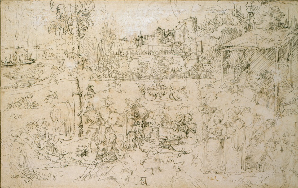 Världens nöjen, tidigt 1500-tal av Albrecht Dürer