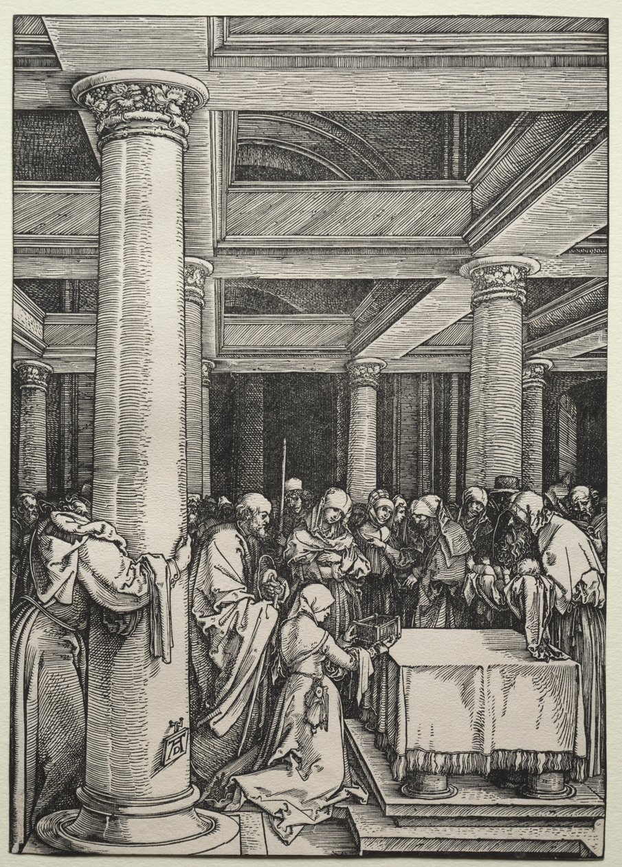 Presentationen av Kristus i templet, ca. 1504-1505. av Albrecht Dürer