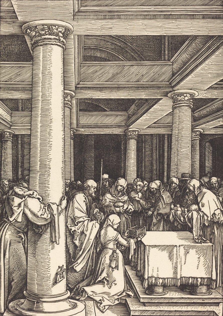 Presentationen av Kristus i templet, ca. 15041505. av Albrecht Dürer