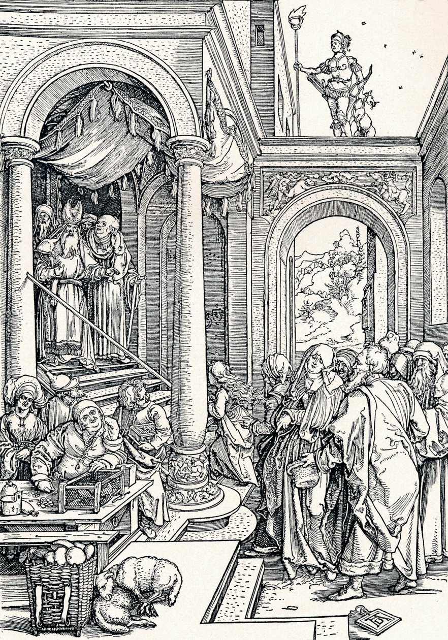 Presentationen av jungfrun i templet, 1506 1906 av Albrecht Dürer