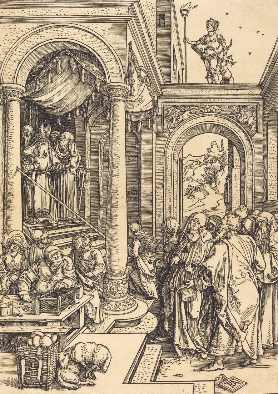 Presentationen av jungfrun i templet, ca. 15021503. av Albrecht Dürer