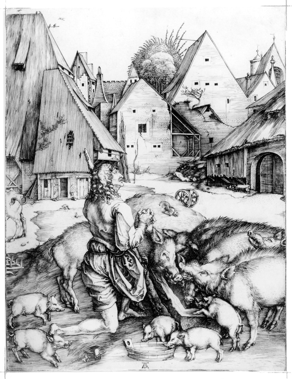 Den förlorade sonen, 1496 av Albrecht Dürer