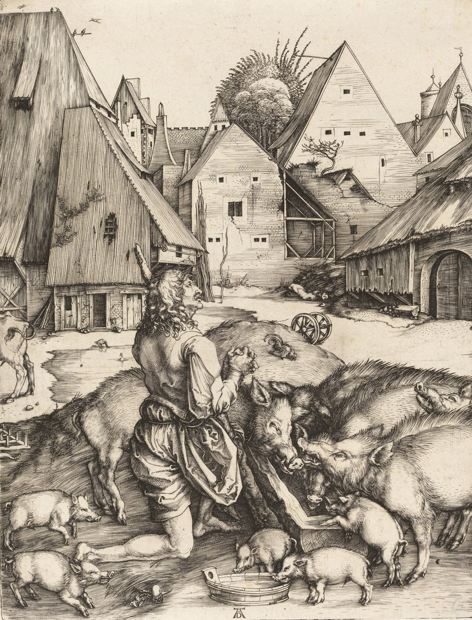 Den förlorade sonen, ca. 1496. av Albrecht Dürer