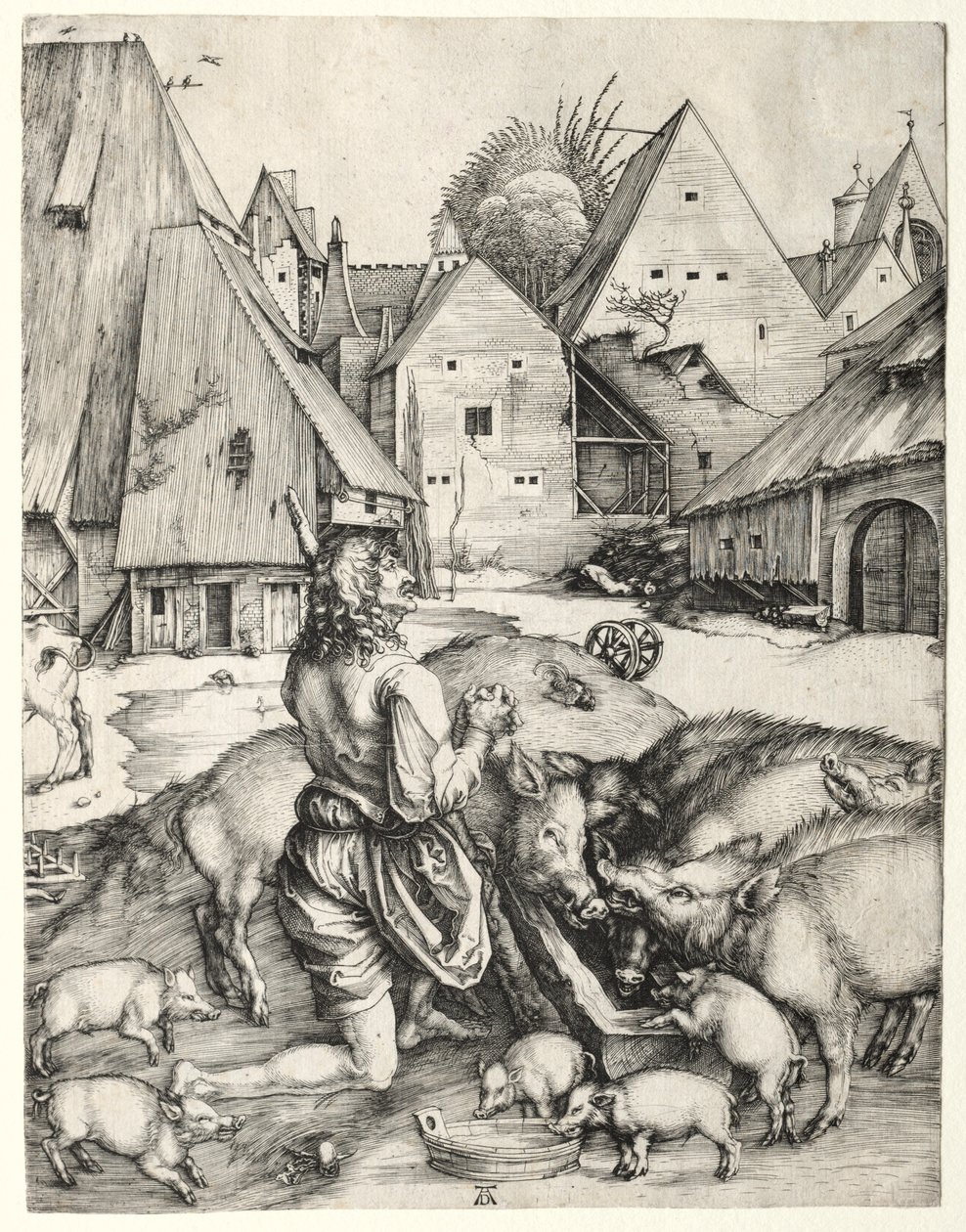 Den förlorade sonen, ca. 1496. av Albrecht Dürer