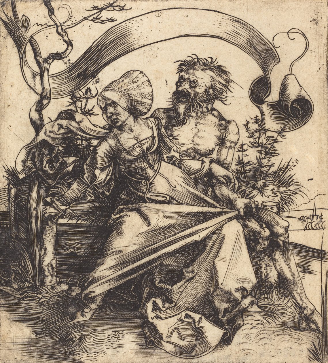 The Ravisher, c. 1495. av Albrecht Dürer