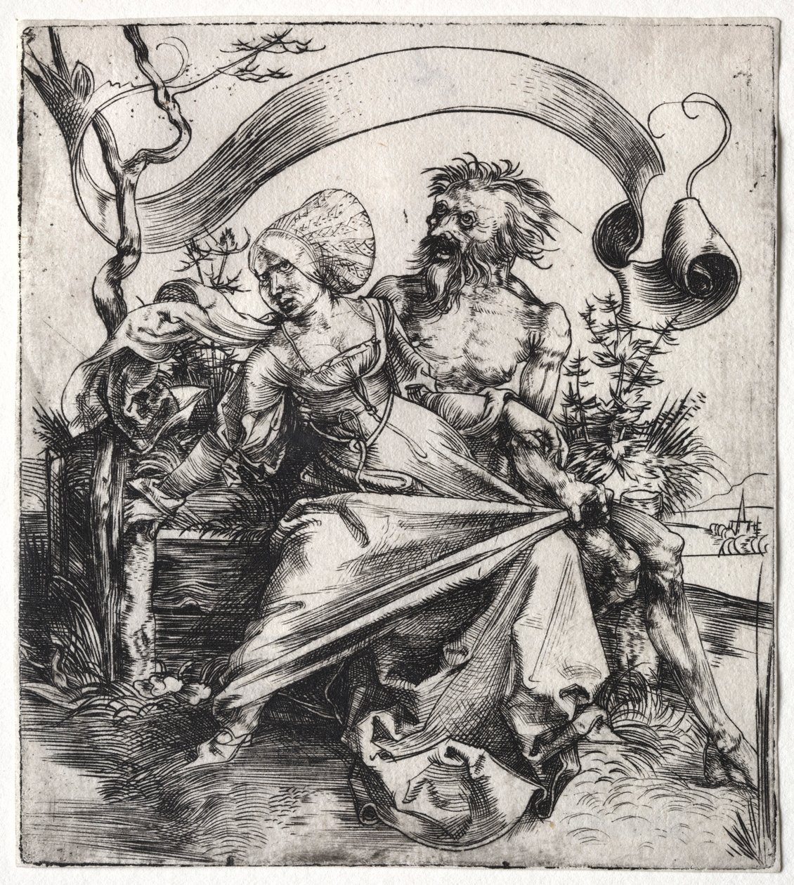 The Ravisher, c. 1495. av Albrecht Dürer