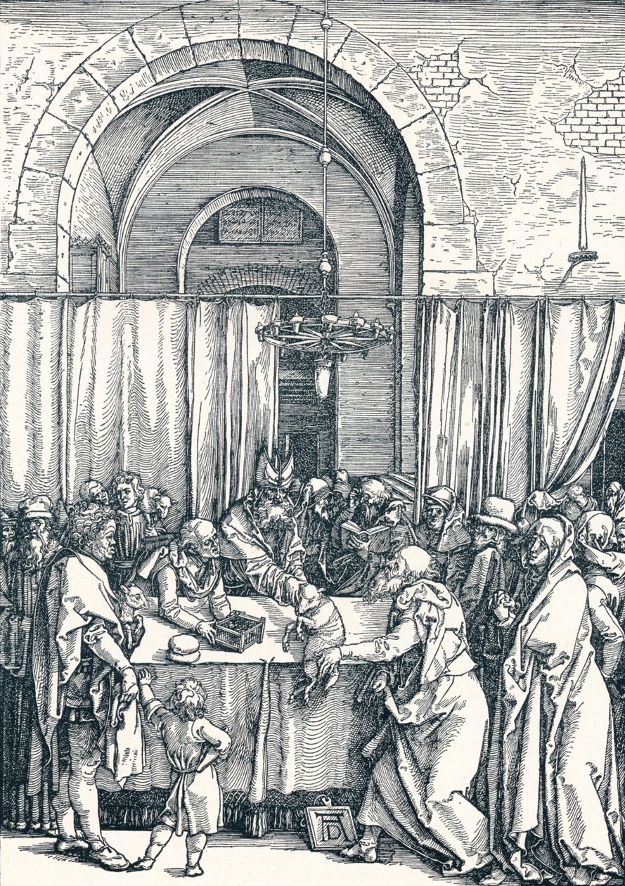 The Rejection of Joachims Offering, 1506 1906 av Albrecht Dürer