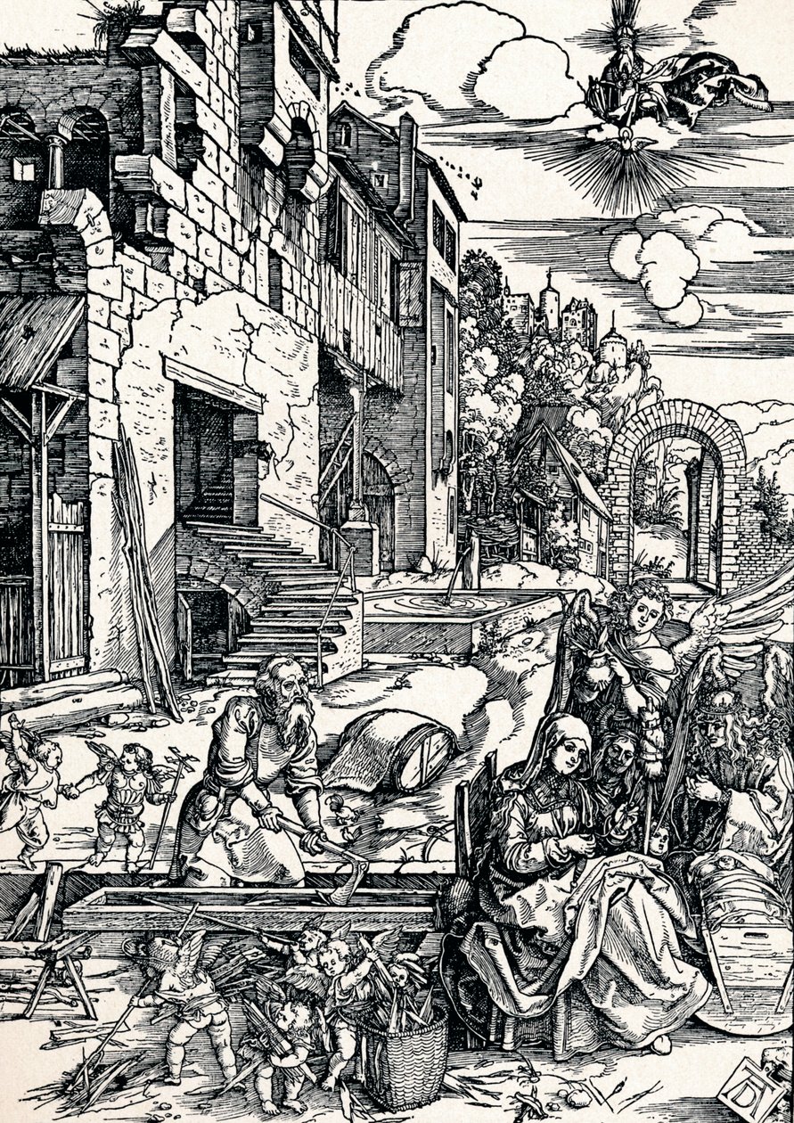 Resten under flykten till Egypten, 1506 1906 av Albrecht Dürer