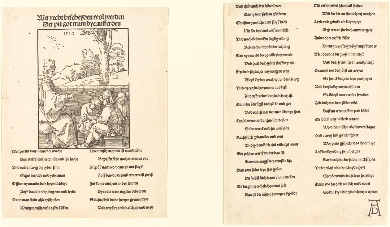 Skolläraren, 1510. av Albrecht Dürer