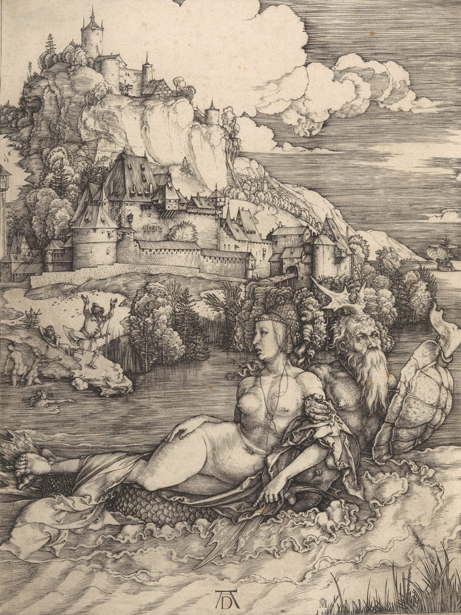 Sjömonstret, ca 1498., ca 1498. av Albrecht Dürer
